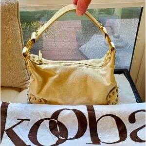 Kooba Shoulder Bag in a beautiful Cream leather with studs